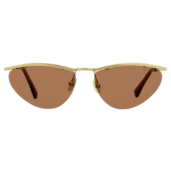 Lanvin Cat Eye Sunglasses LNV102S 713 Gold/Wine 60mm - Picture 2 of 3